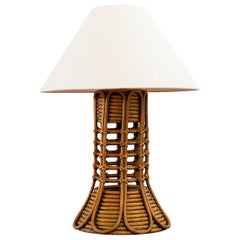 French Rattan Lamp