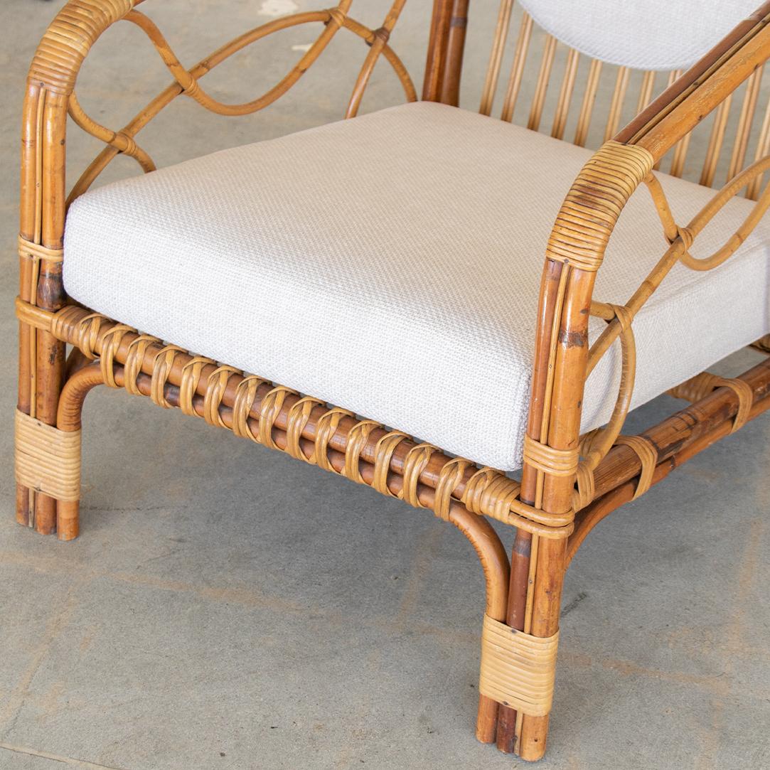 French Rattan Lounge Chair 7