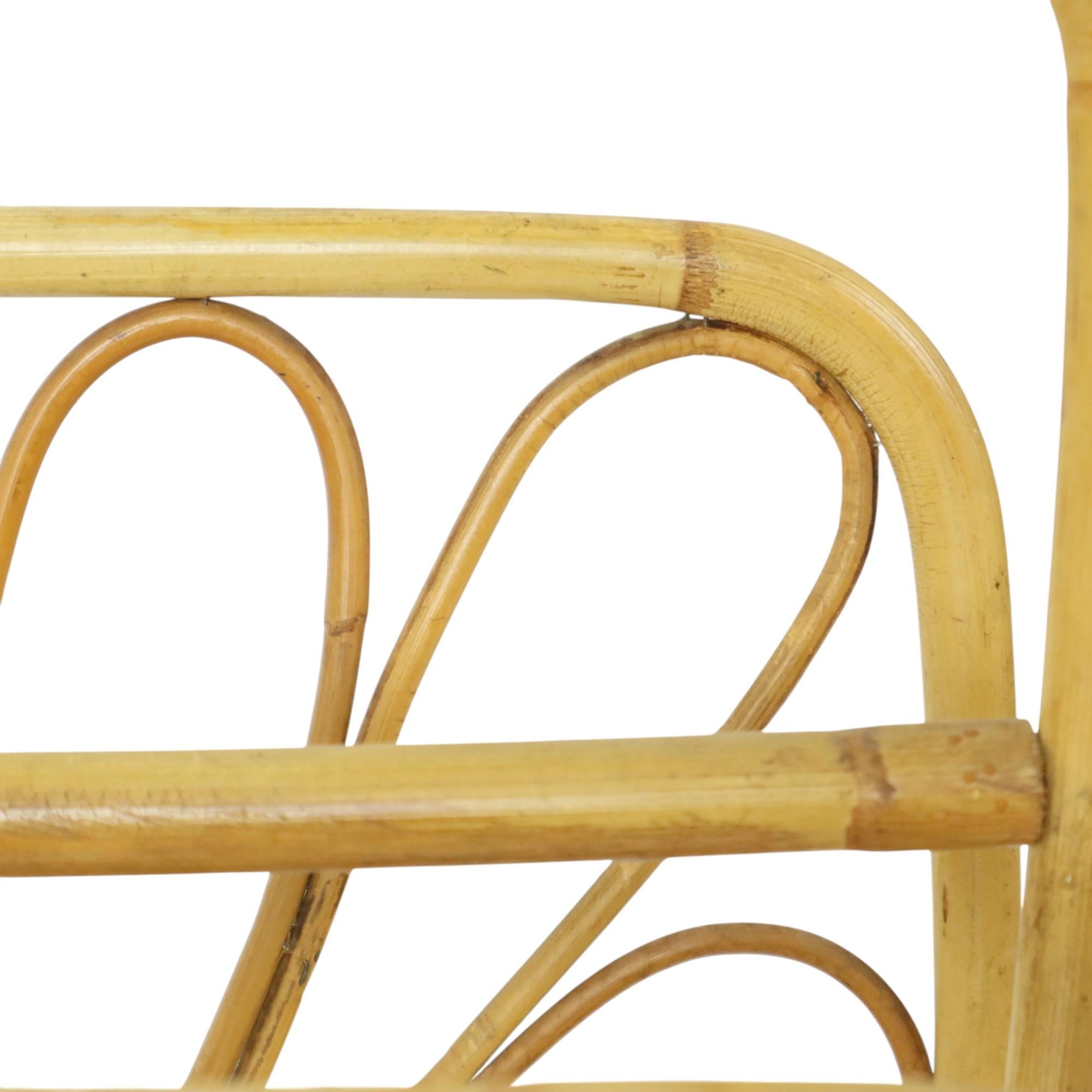 Portariviste in rattan francese in stile Boho anni Sessanta in vendita 2