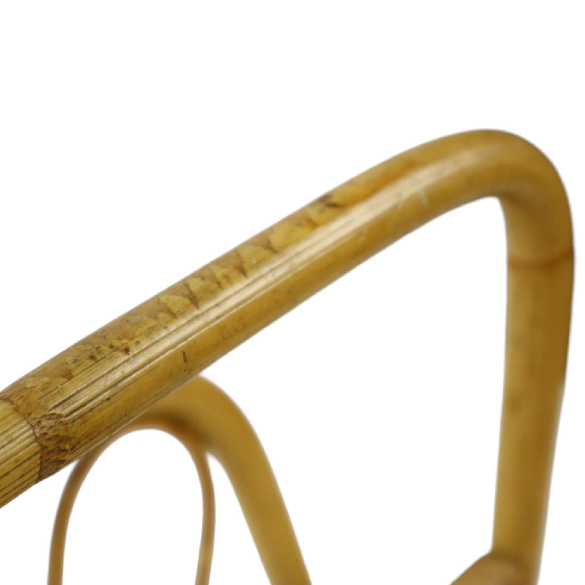 Portariviste in rattan francese in stile Boho anni Sessanta in vendita 3