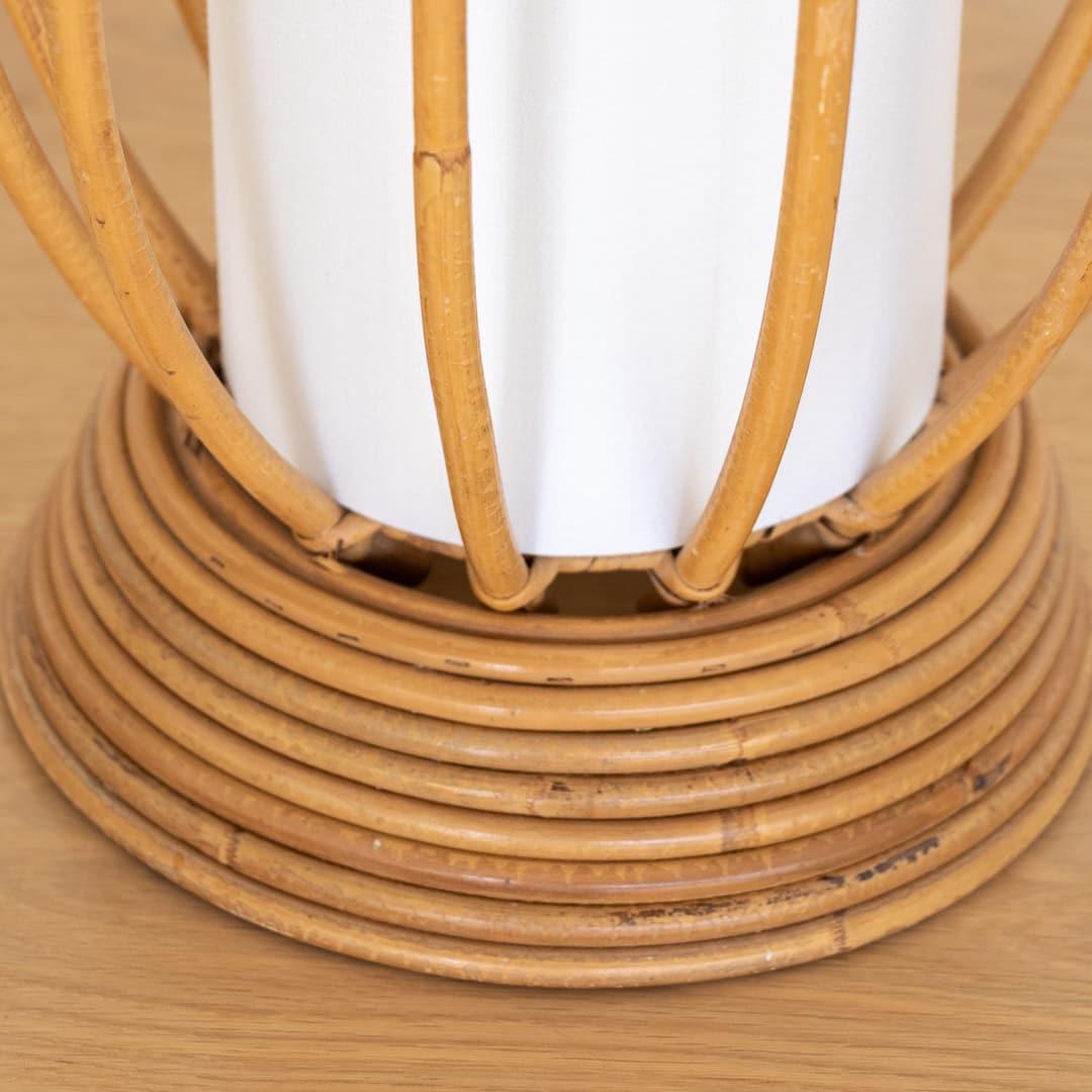 French Rattan Table Lamp For Sale 3