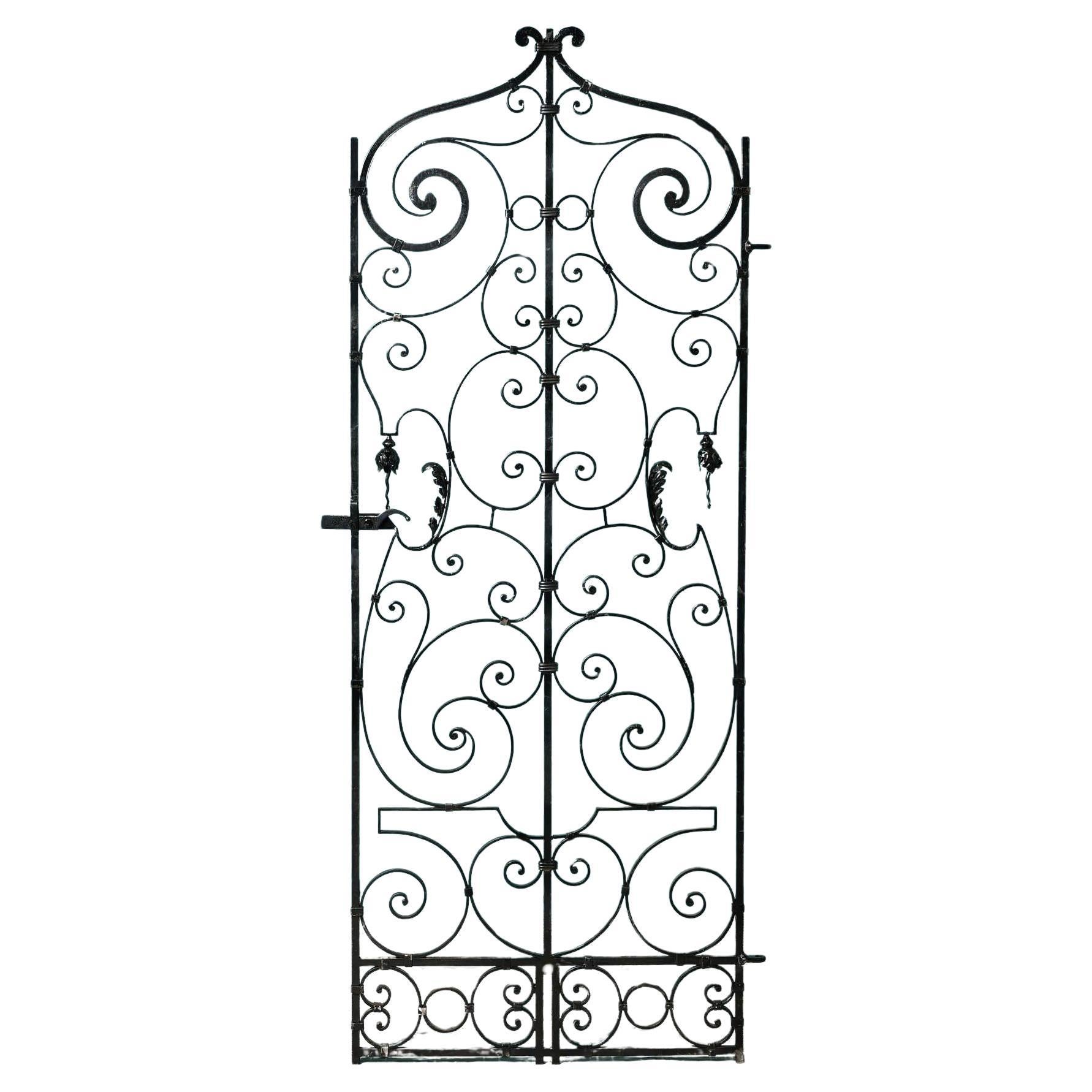 French Reclaimed Wrought Iron Pedestrian Gate For Sale