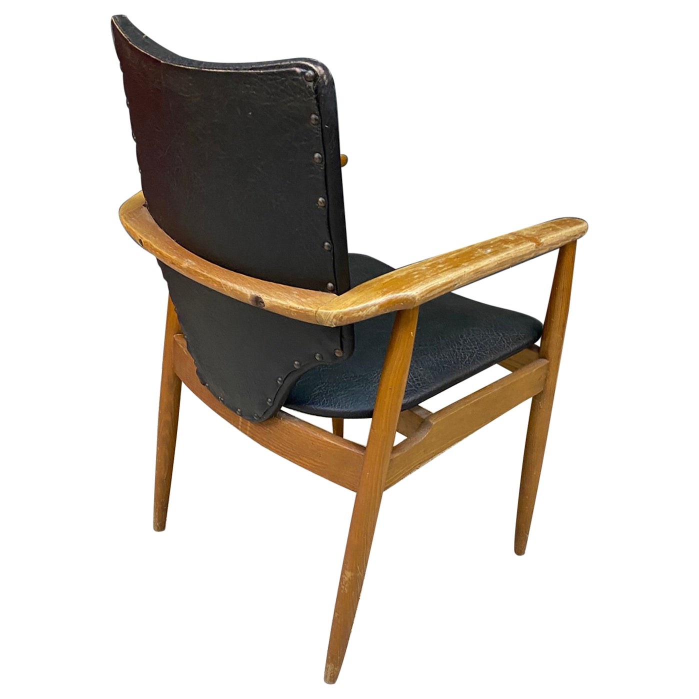 French Reconstruction Armchair in Scandinavian Style, circa 1960