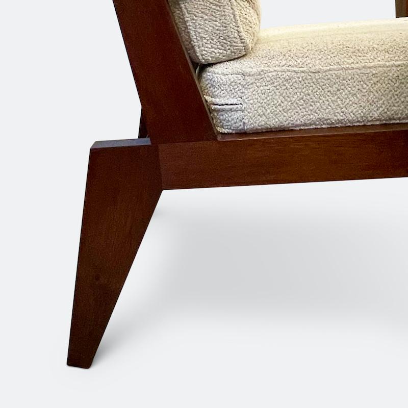 Wood French Reconstruction Chair in the Manner of Andre Sornay