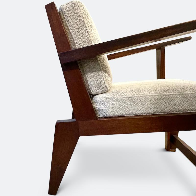 Art Deco French Reconstruction Chair in the Manner of Andre Sornay