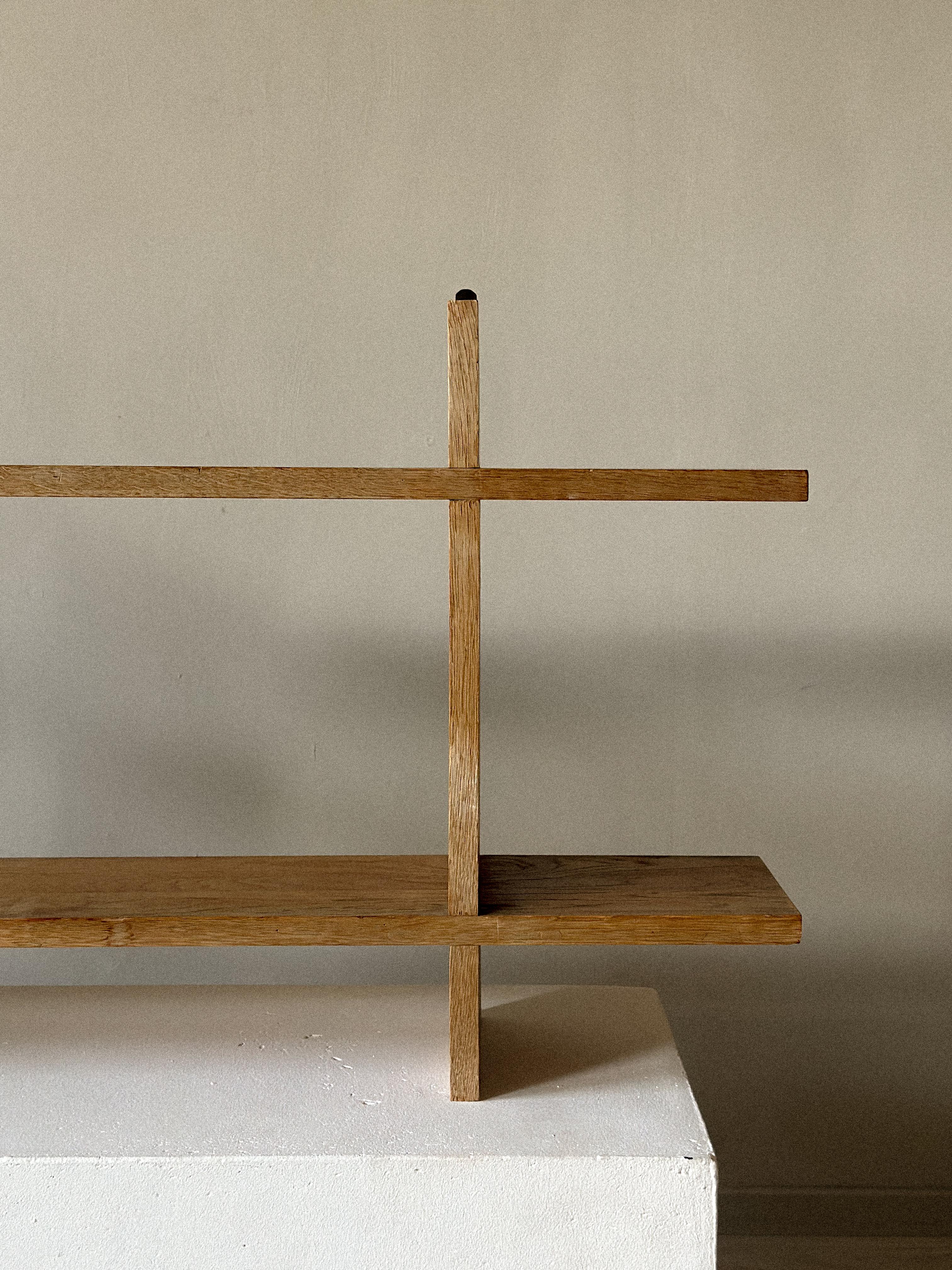 20th Century French Reconstruction Era Oak Wall Shelf, France, c. 1950s For Sale