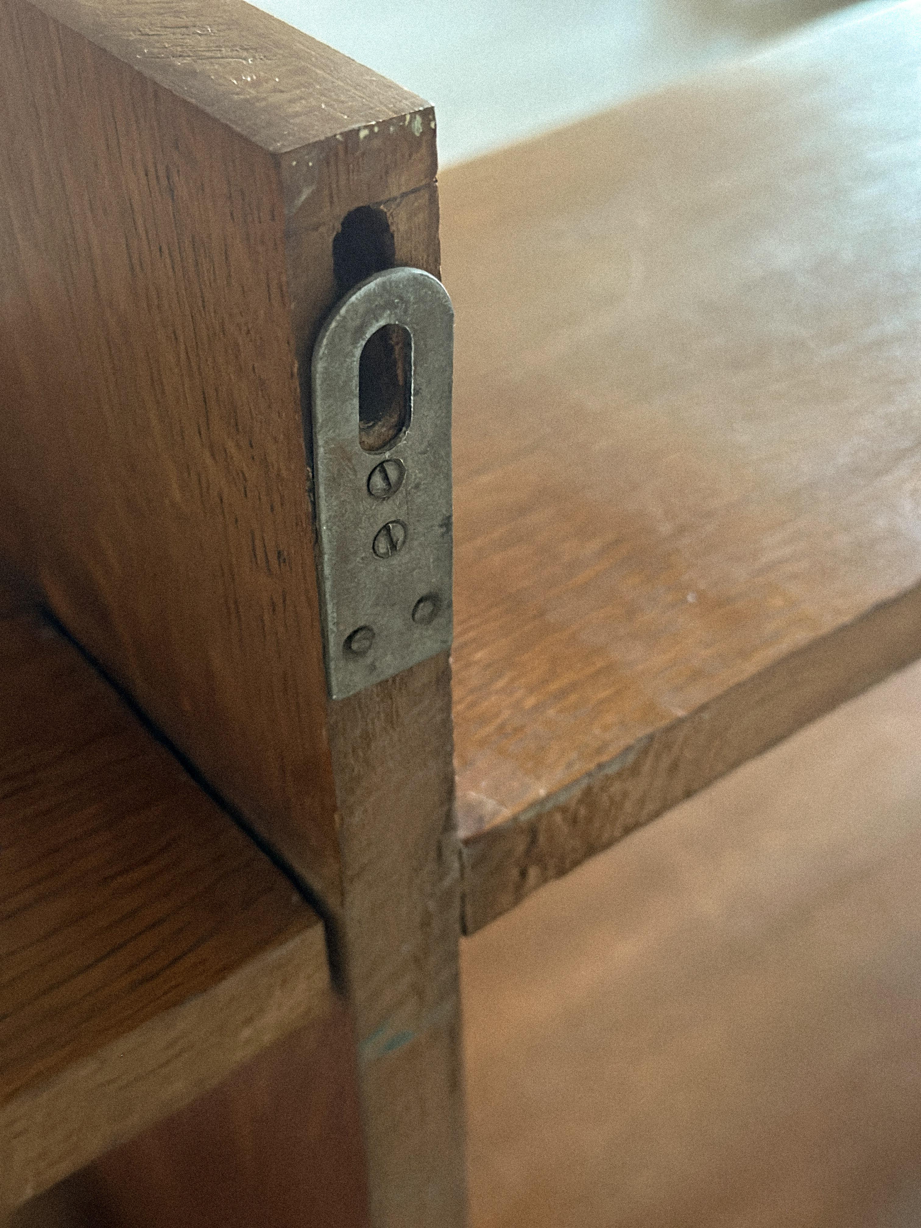 French Reconstruction Era Oak Wall Shelf, France, c. 1950s For Sale 2