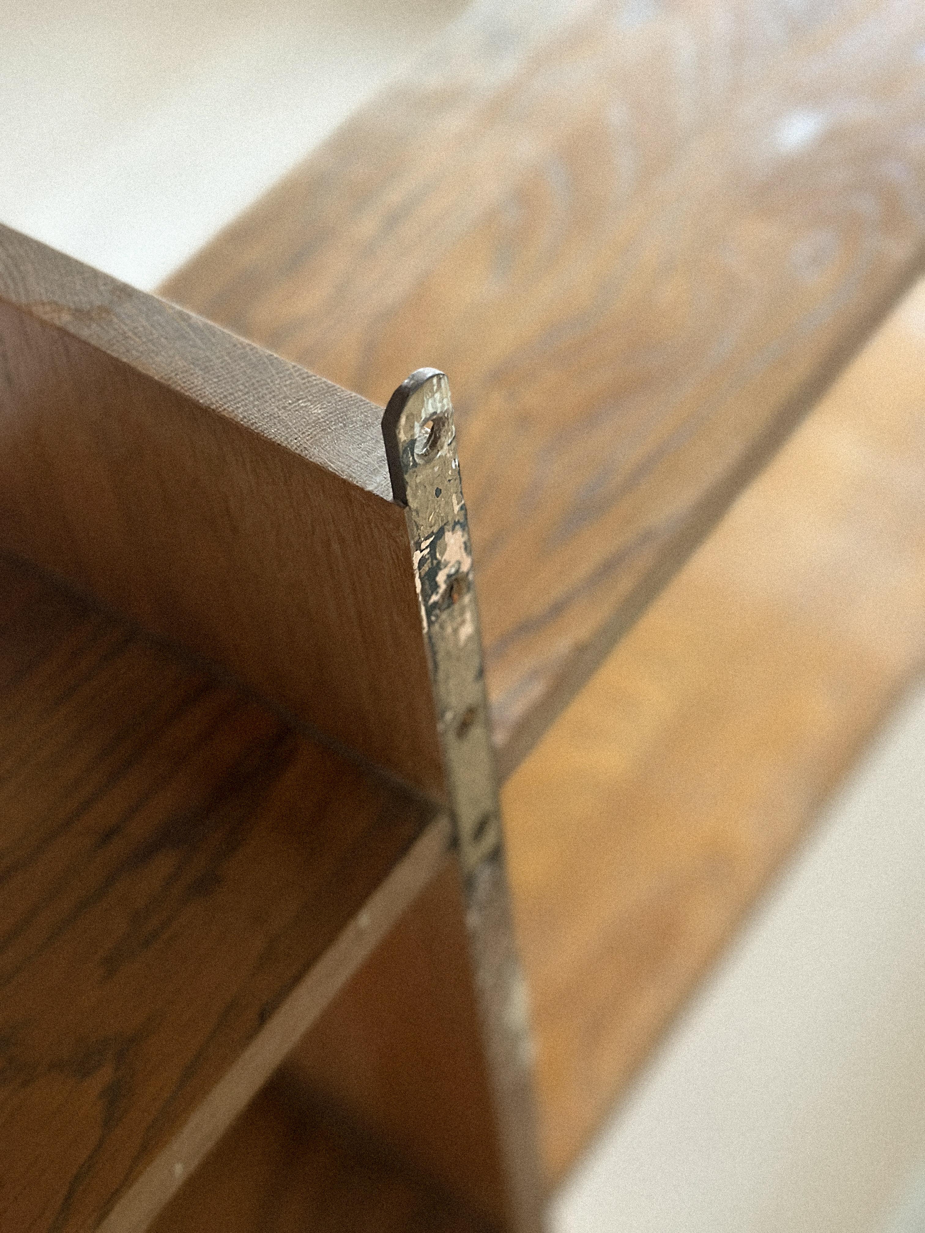 French Reconstruction Era Oak Wall Shelf, France, c. 1950s For Sale 3