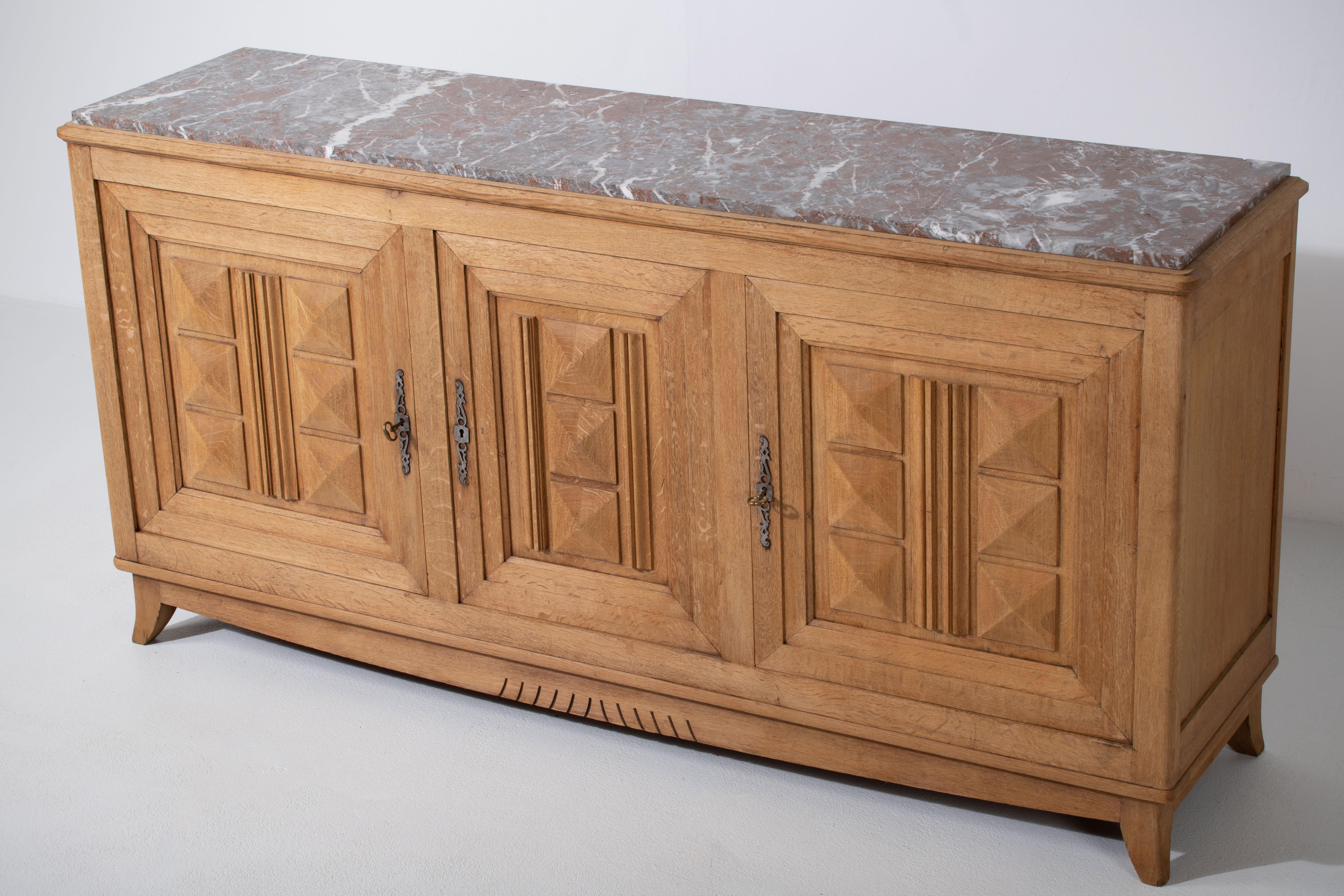 Armoire à deux portes de la Reconstruction française par René Gabriel 5
