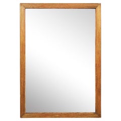 Antique French Rectangular 4.5' Tall Wall Mirror, 19th Century (Original Finish)