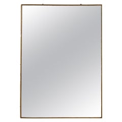 French Rectangular Brass Mirror
