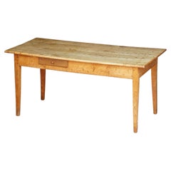 Table de ferme rectangulaire française en sycomore