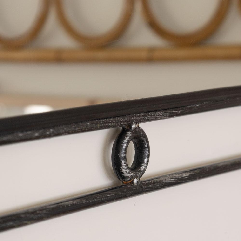 French Rectangular Iron Loop Mirror For Sale 5