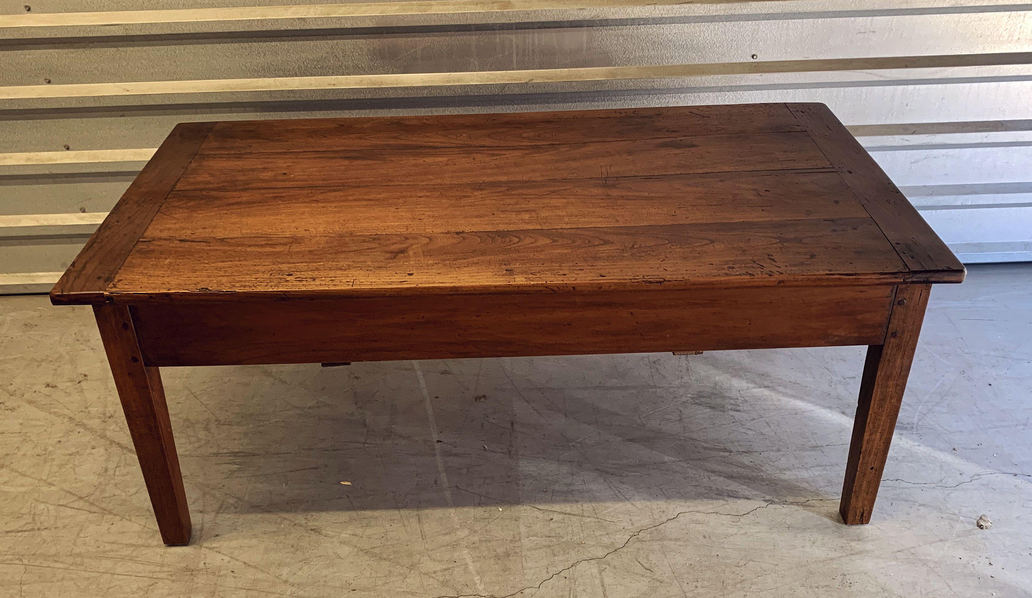 French Rectangular Low or Coffee Table of Cherry 7