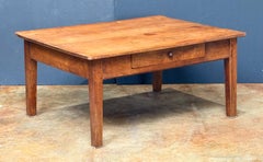 French Rectangular Low or Coffee Table of Cherry