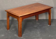 French Rectangular Low or Coffee Table of Mahogany