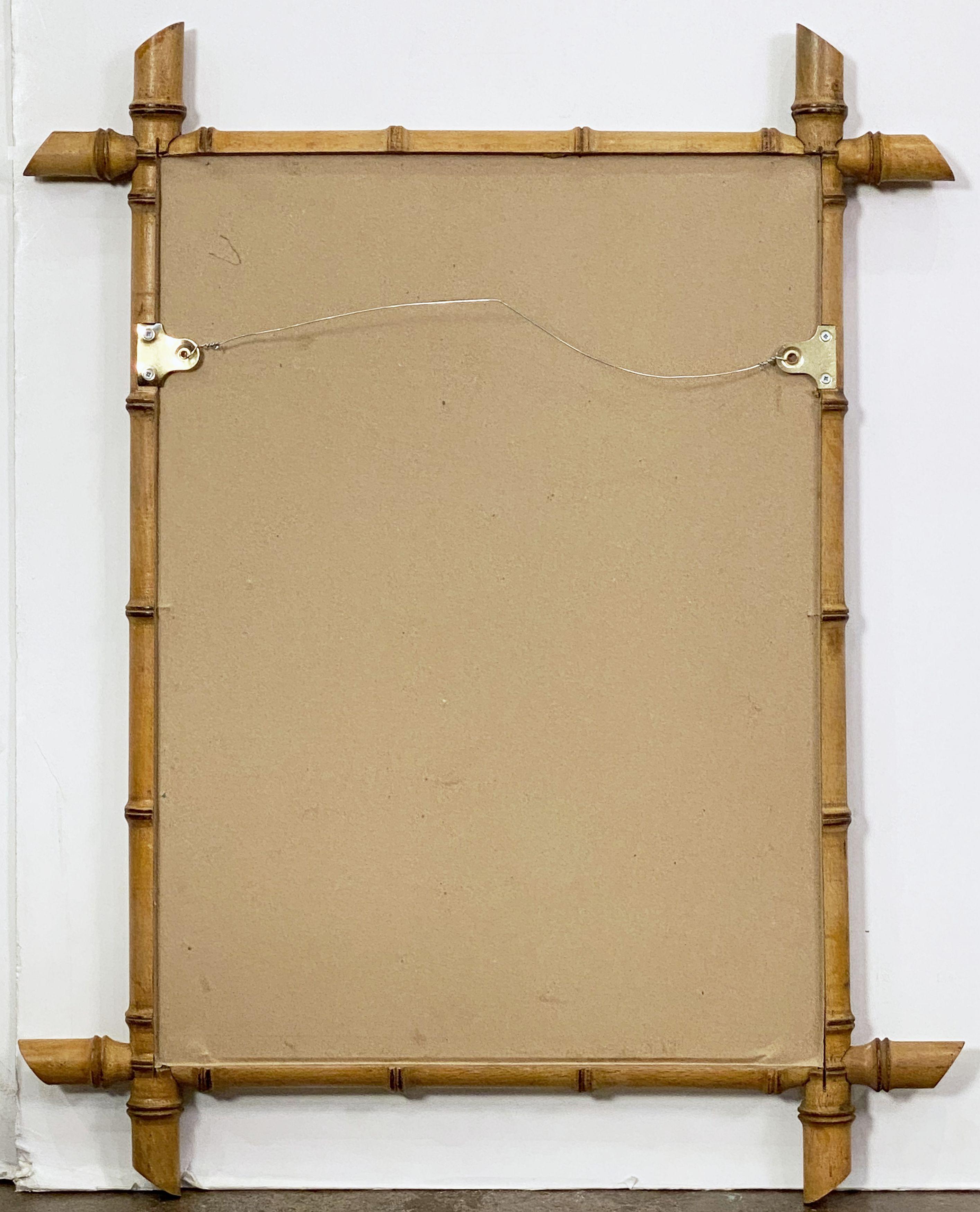 French Rectangular Mirror of Faux Bamboo (H 28 1/4 x W 22 1/4) For Sale 9