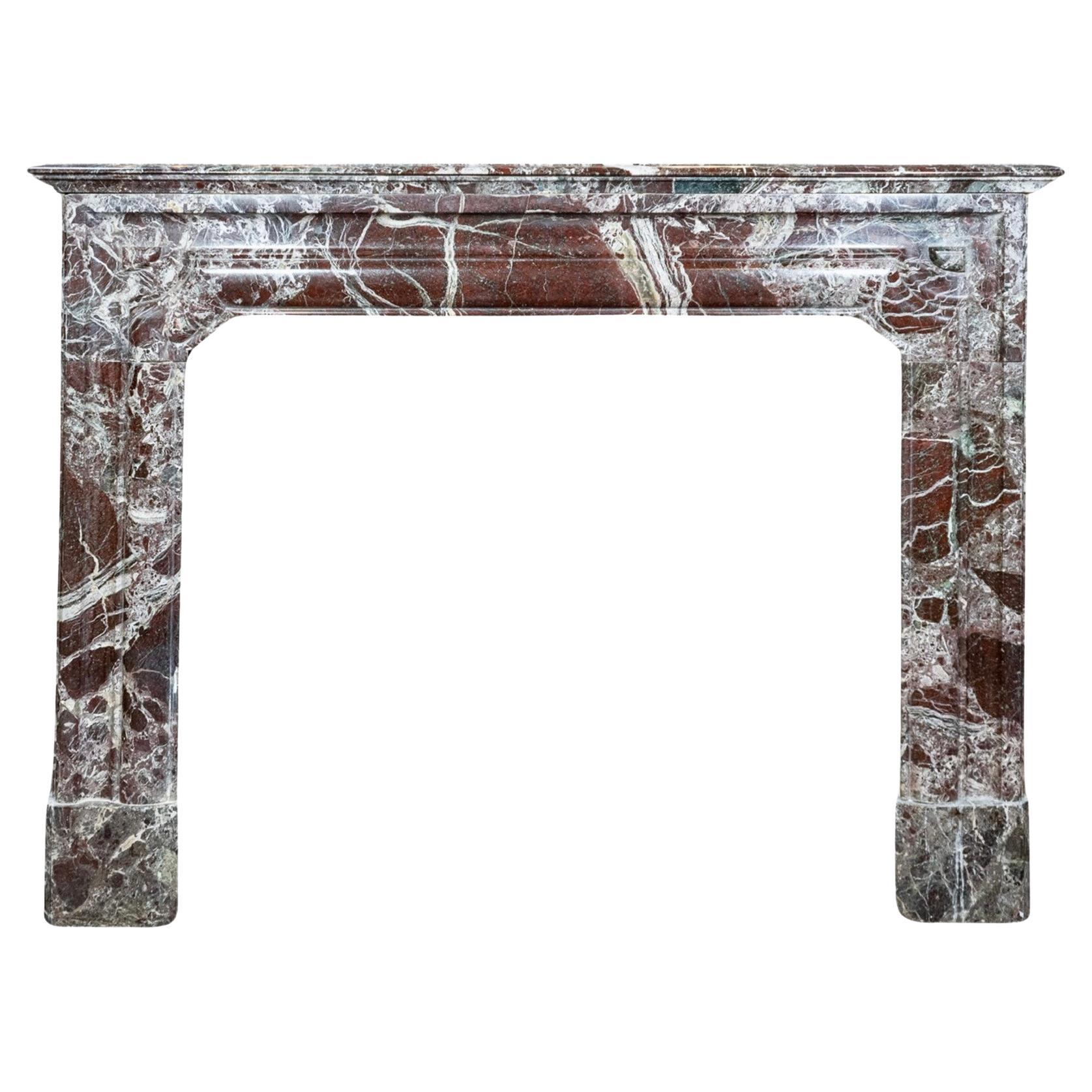 Französischer roter Levanto-Marmor-Mantel