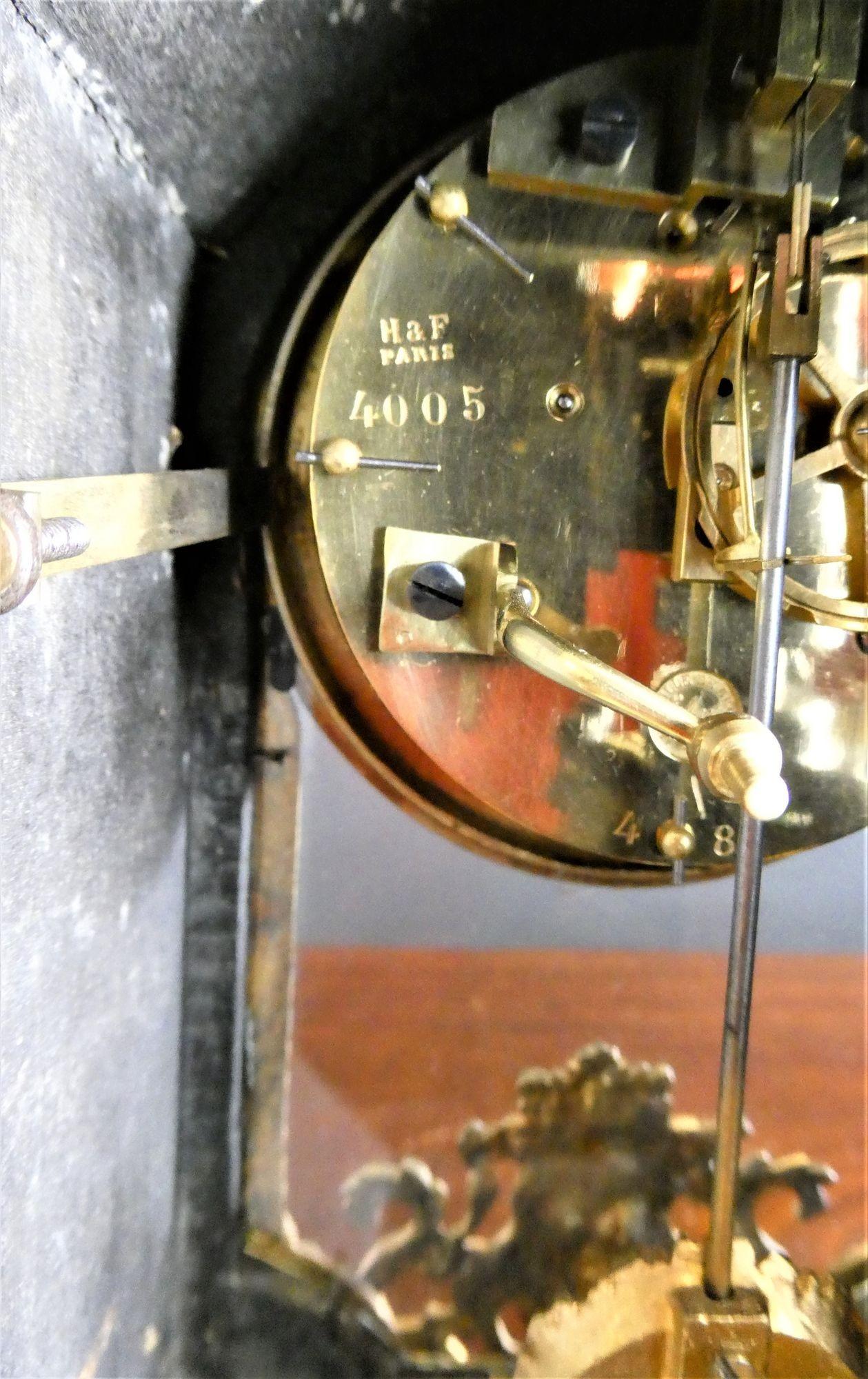 Reloj Boulle francés de carey rojo, Samuel Marti, París Madera frutal en venta