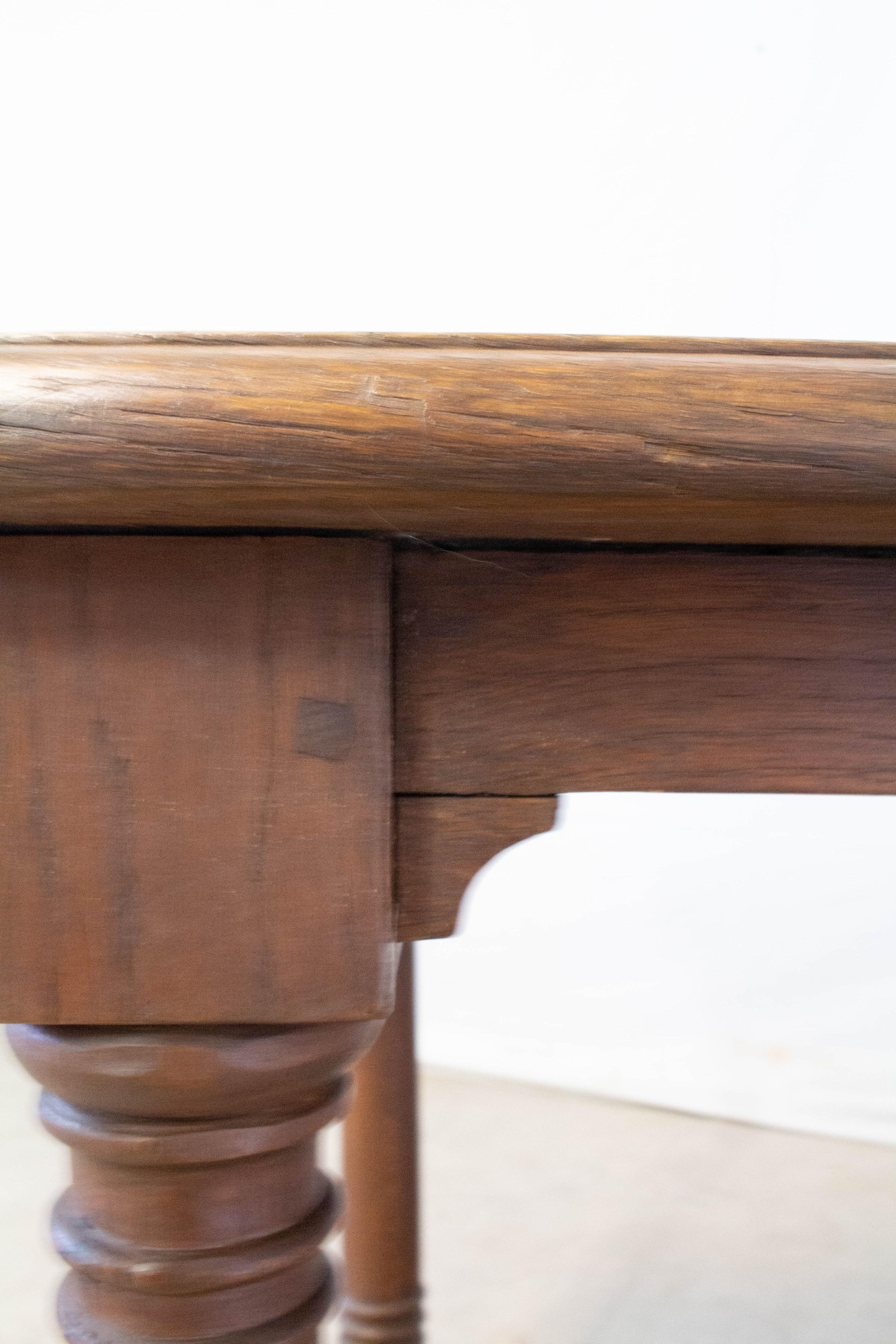 French Refectory Table Late 18th Century Provincial Oak Server Dining Table 7