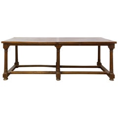 French Refectory Table Late 18th Century Provincial Oak Server Dining Table