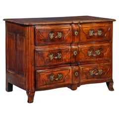 French Regencé Antique Walnut Commode Chest of Drawers ca. 1750