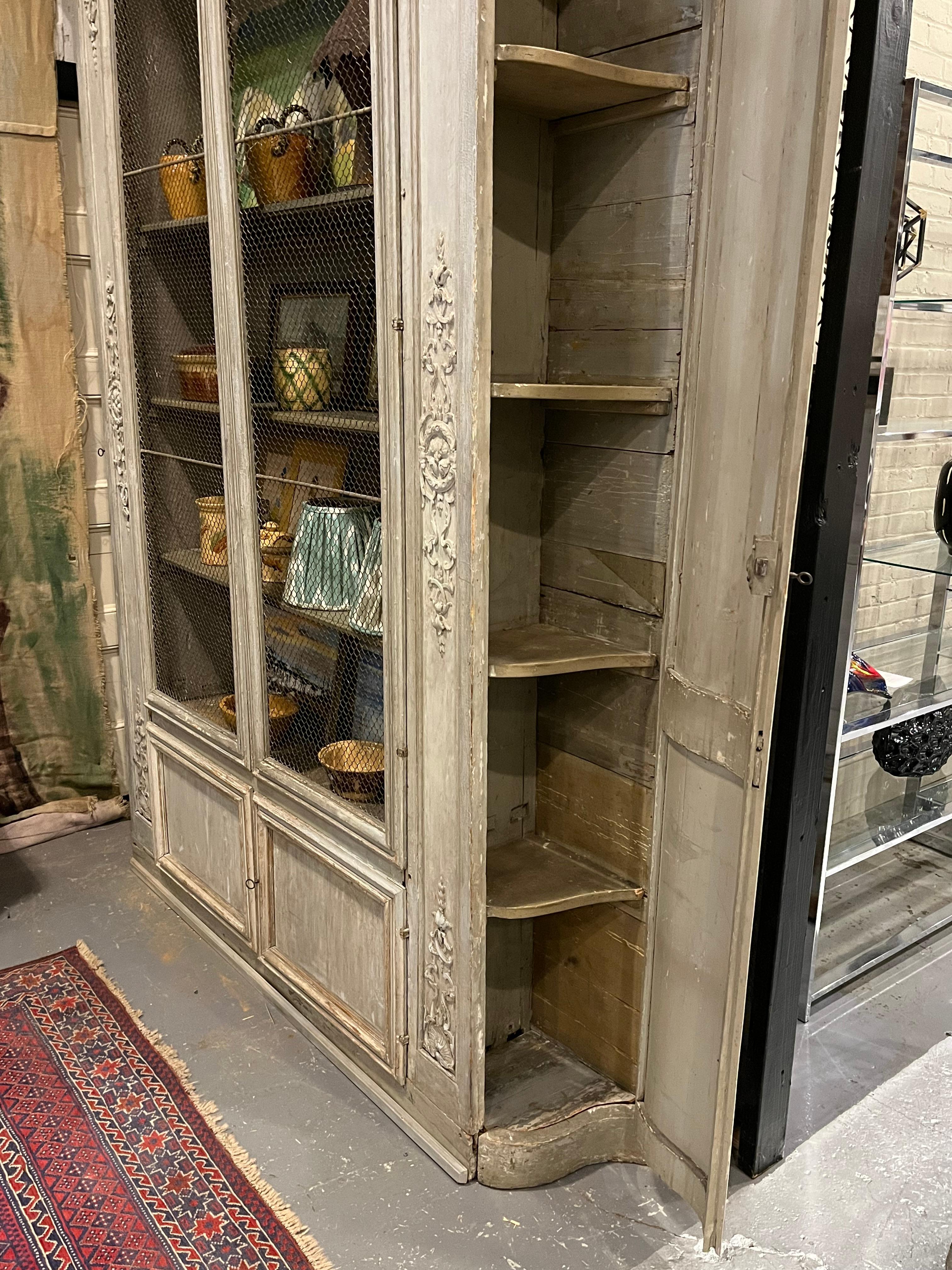 Wood French Régence  Biblioteque, Early 18th Century For Sale