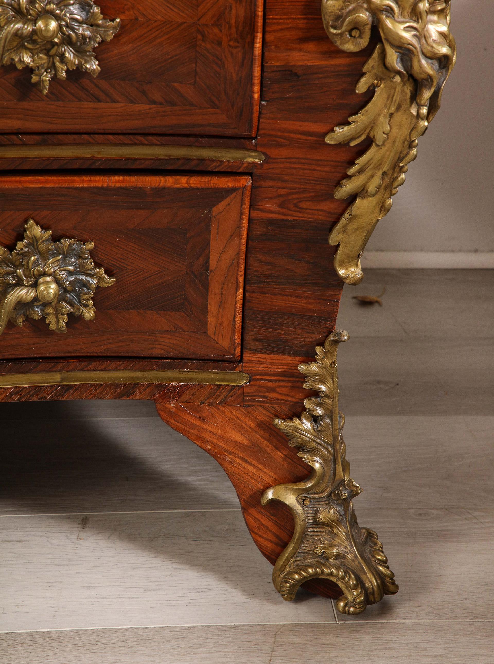 French Régence Bronze Mounted Rosewood Commode For Sale 3