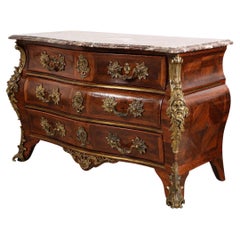 French Régence Bronze Mounted Rosewood Commode