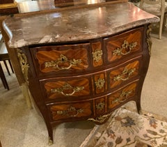 French Regence commode, 18th c. Signed Roussel