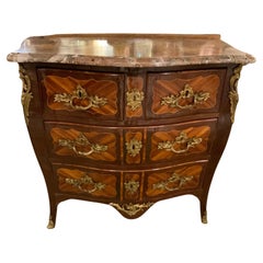 French Regence commode, 18th c. Signed Roussel
