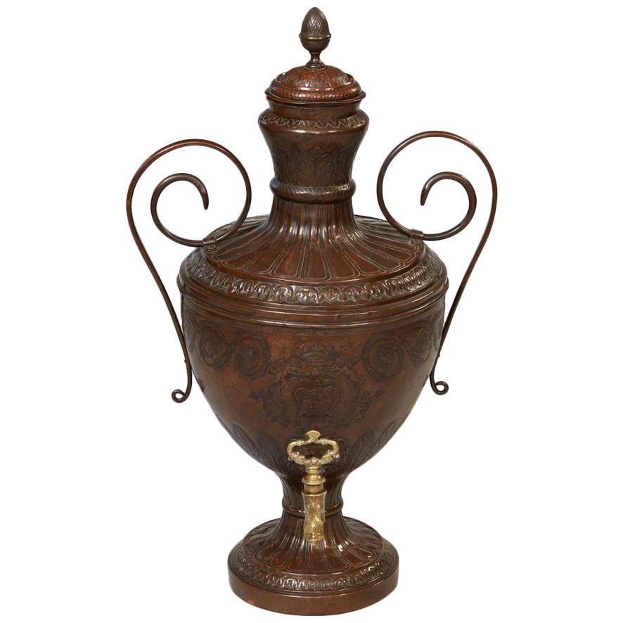 French Regence Copper Wine Urn