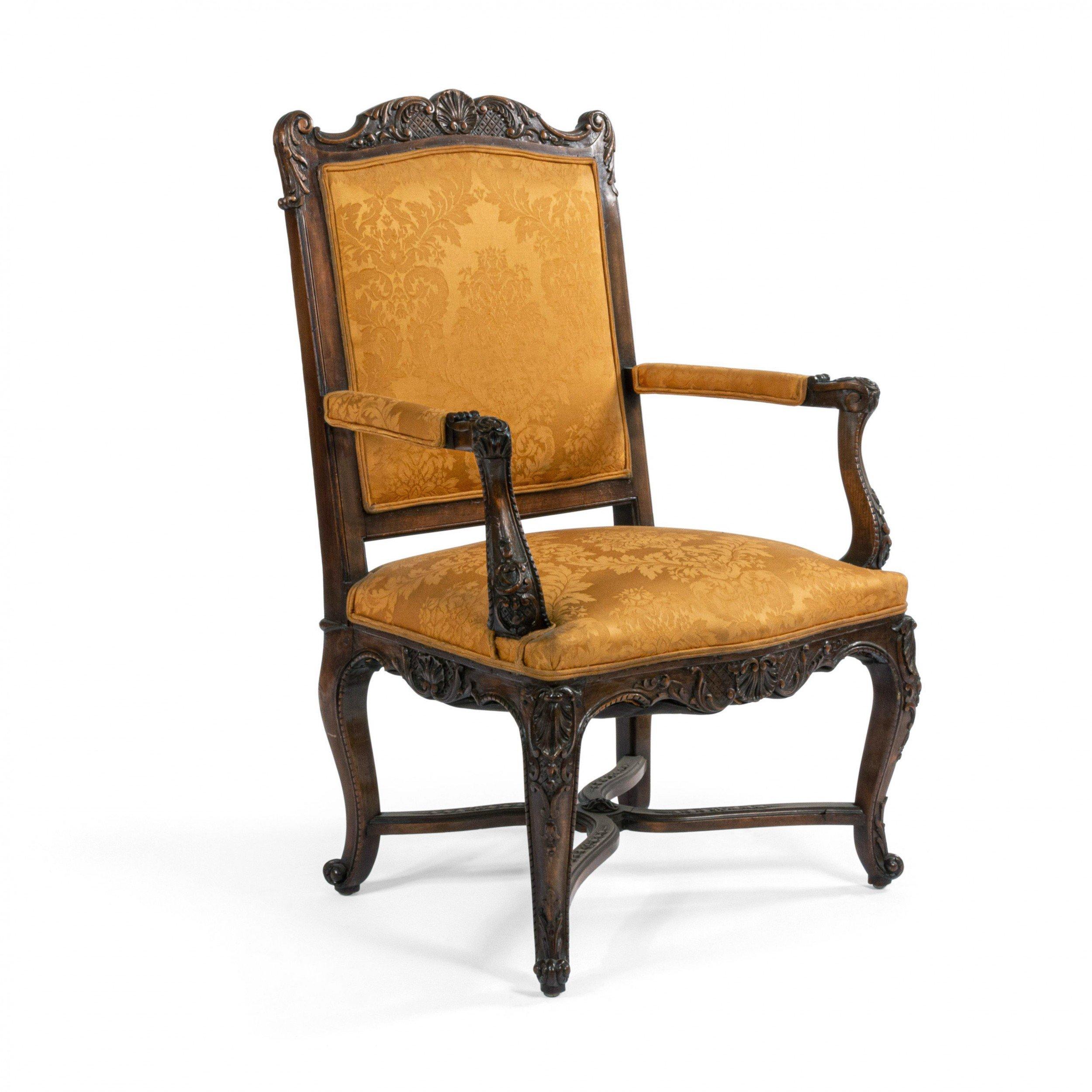 Regency French Regence Gold Armchairs For Sale