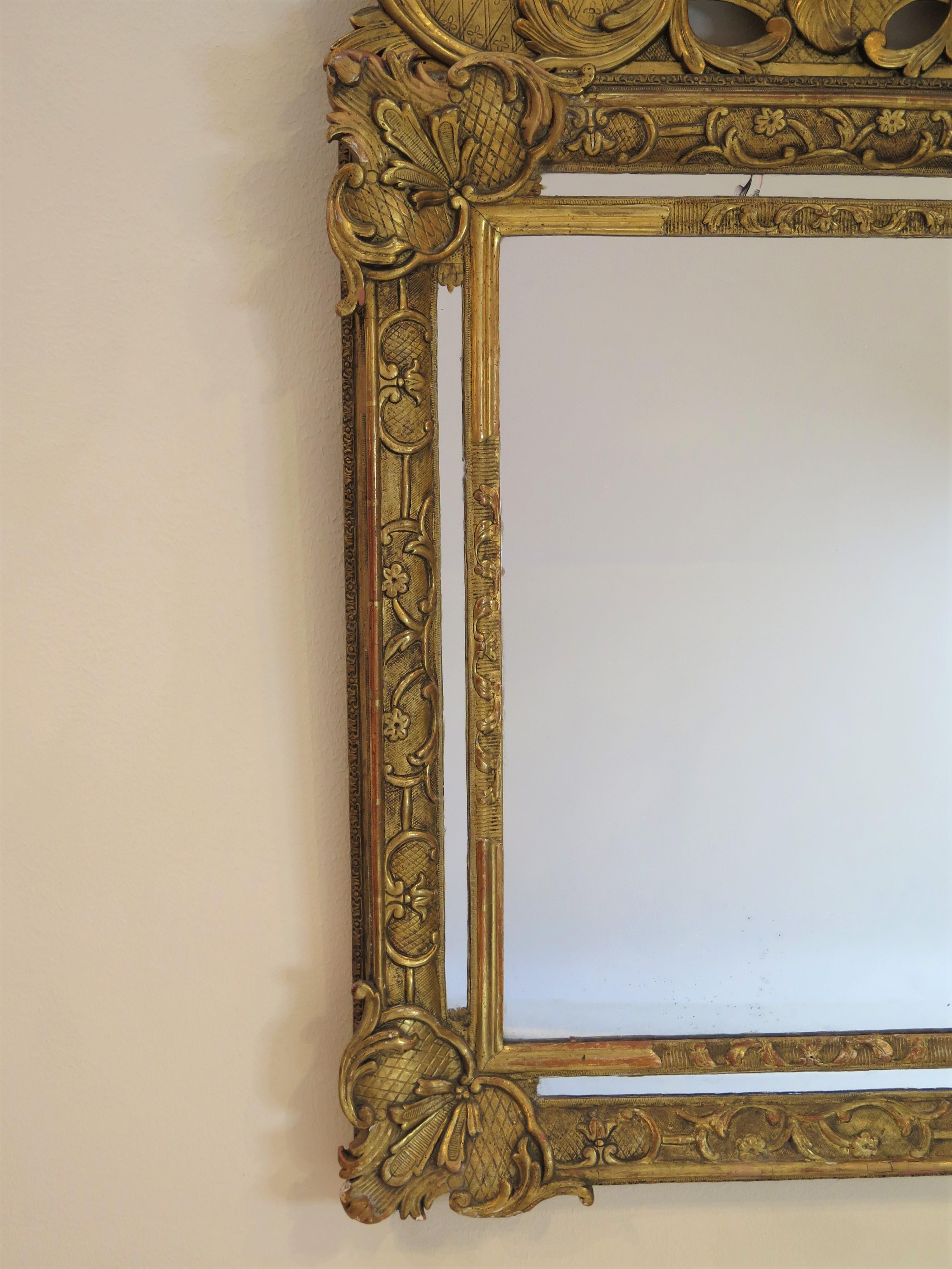 French Régence Mirror In Good Condition For Sale In Dallas, TX