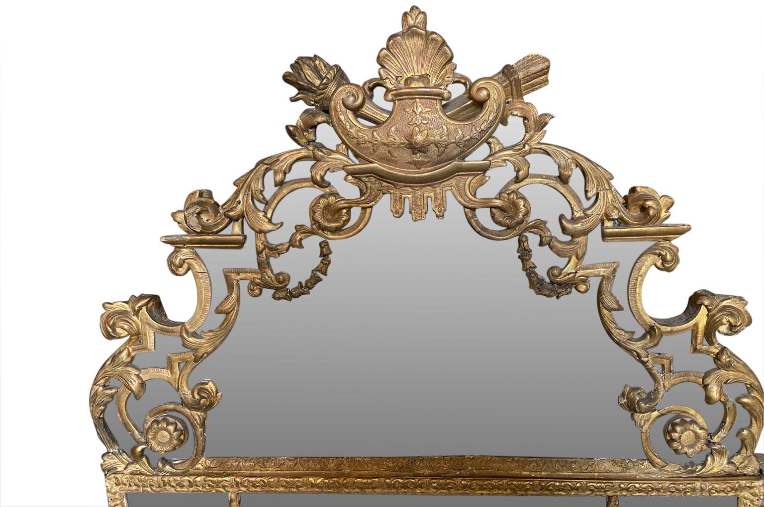 18th Century French Regence Period Mirror For Sale