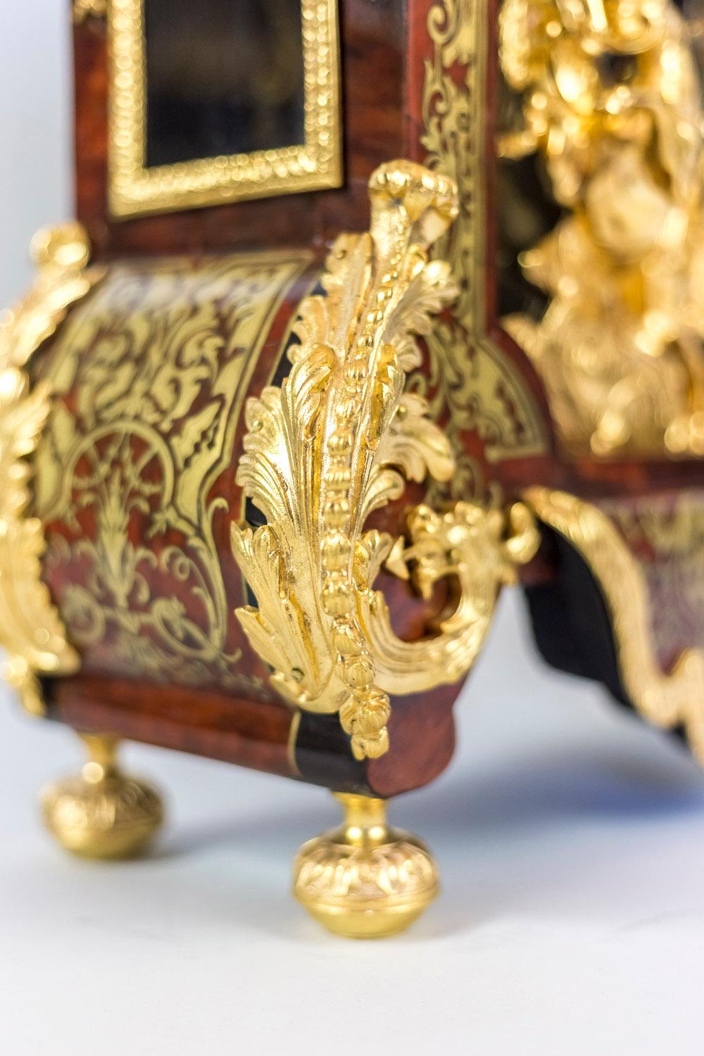 Cheminée de style Régence française en marqueterie de Boulle, vers 1870 en vente 3