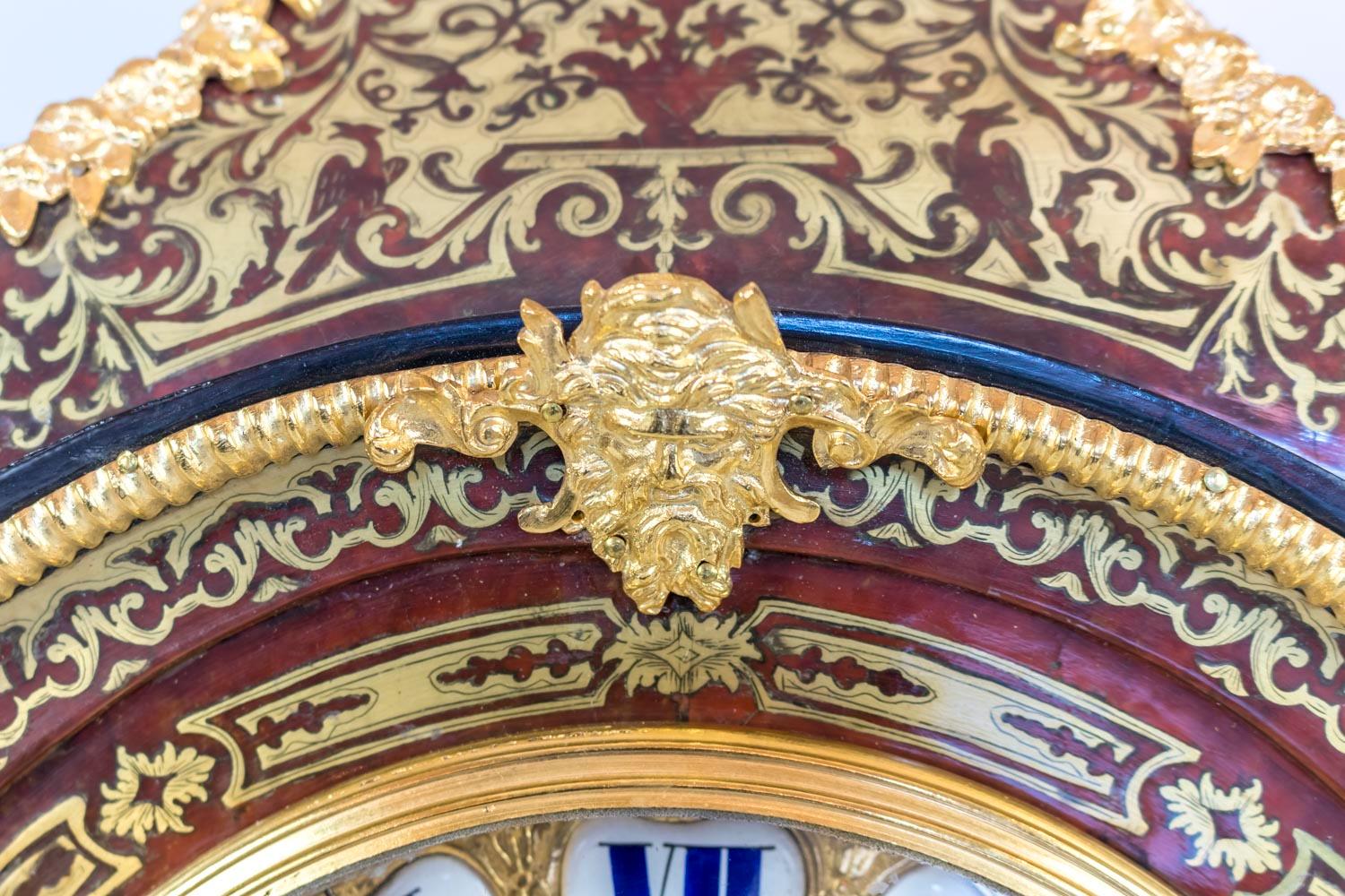 French Regence Style Cartel in Boulle Marquetry, circa 1870 In Good Condition For Sale In Saint-Ouen, FR