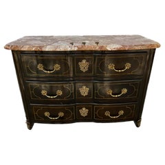 Antique French Regence Style Marble Top Commode