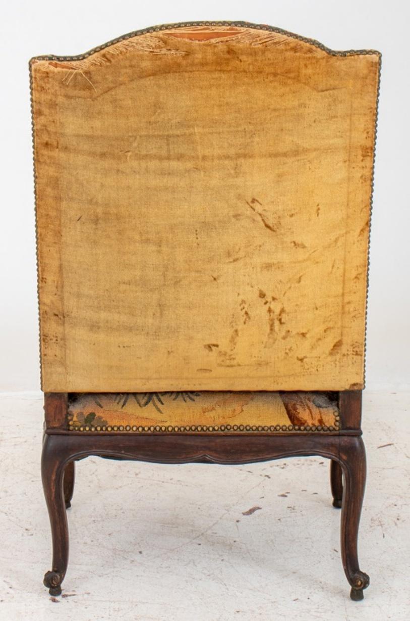 French Regence Style Tapestry Arm Chair For Sale 4