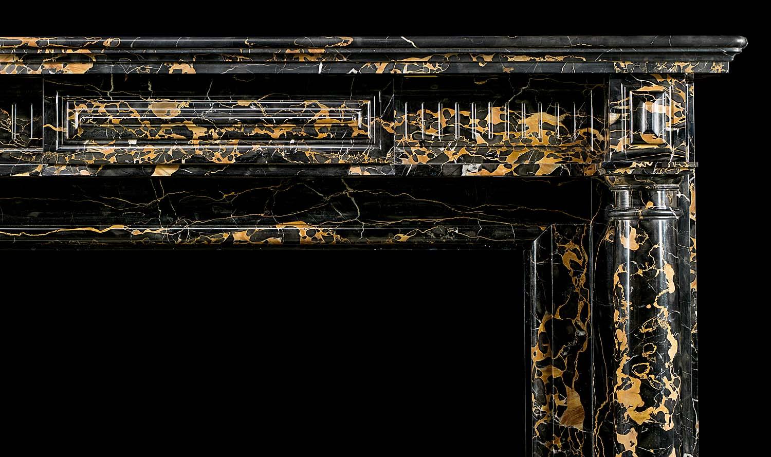 french regency portoro fireplace mantel