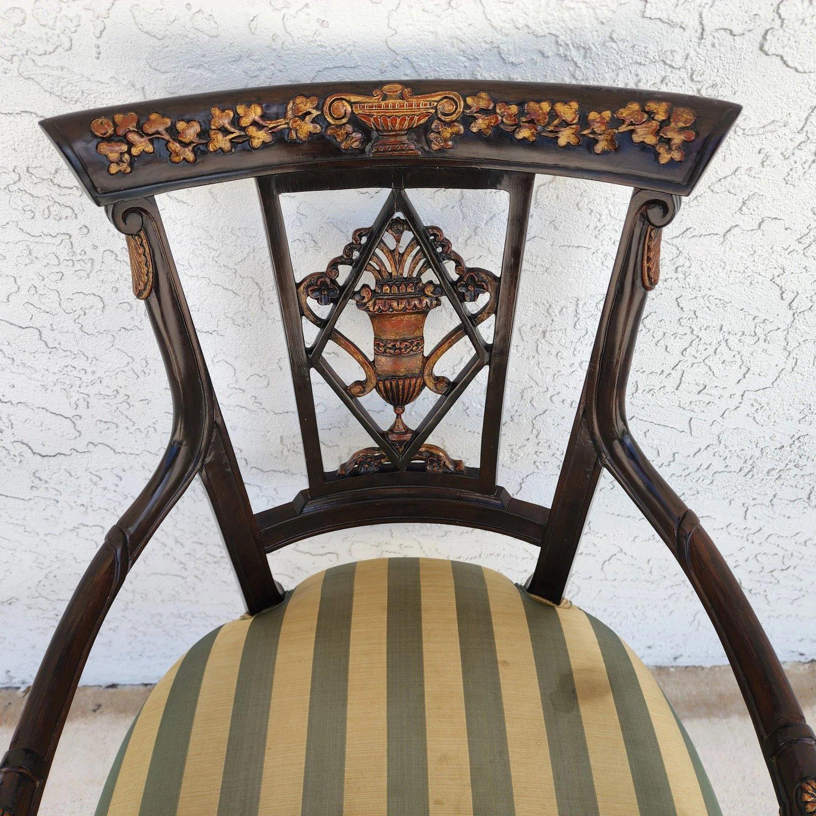 Sculpté Fauteuil de bureau Régence en vente