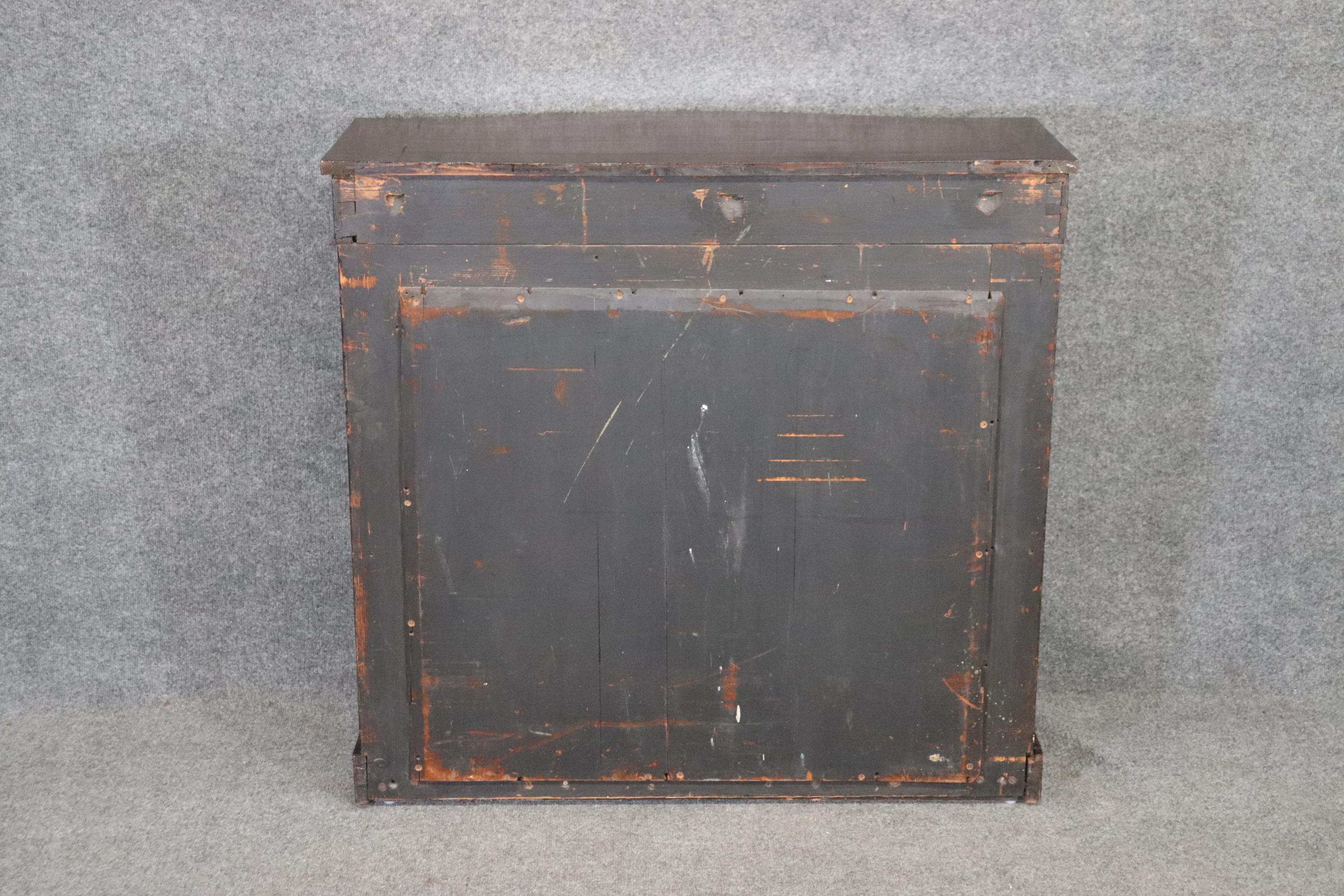 Mid-19th Century French Regency Banded Rosewood and Mirror Back Console Table, circa 1860