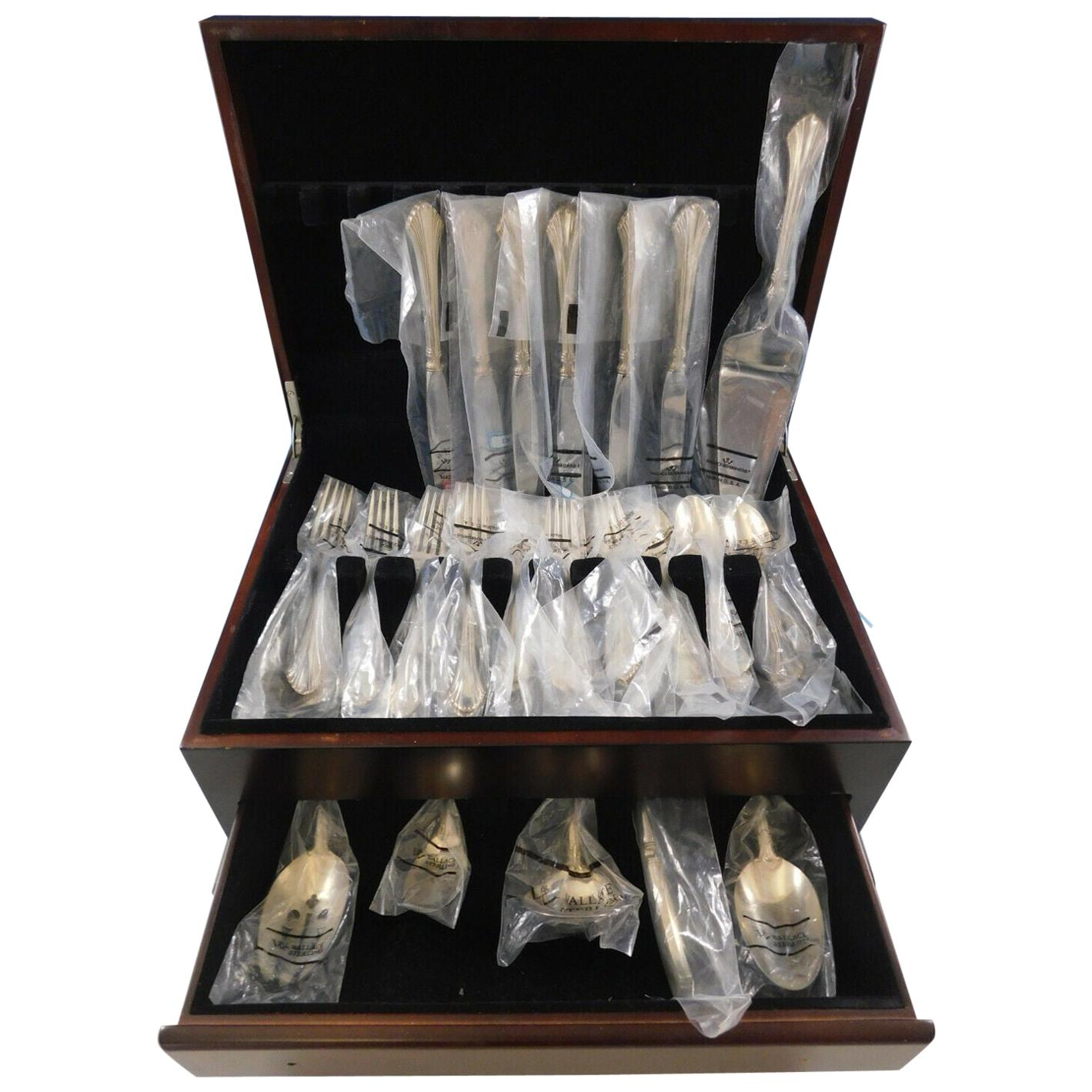 French Regency by Wallace Sterling Silver Flatware Set for 6 Service 30 Pcs New