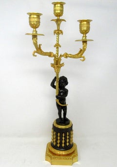French Regency Empire Ormolu Bronze Candelabra Pierre-Philippe Thomire, Pair
