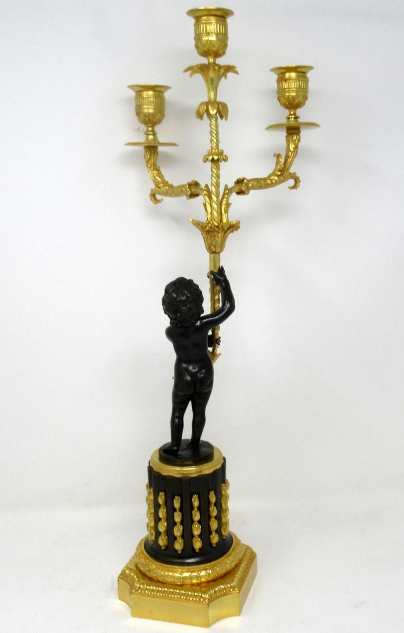 French Regency Empire Ormolu Bronze Candelabra Pierre-Philippe Thomire, Pair In Good Condition For Sale In Dublin, Ireland