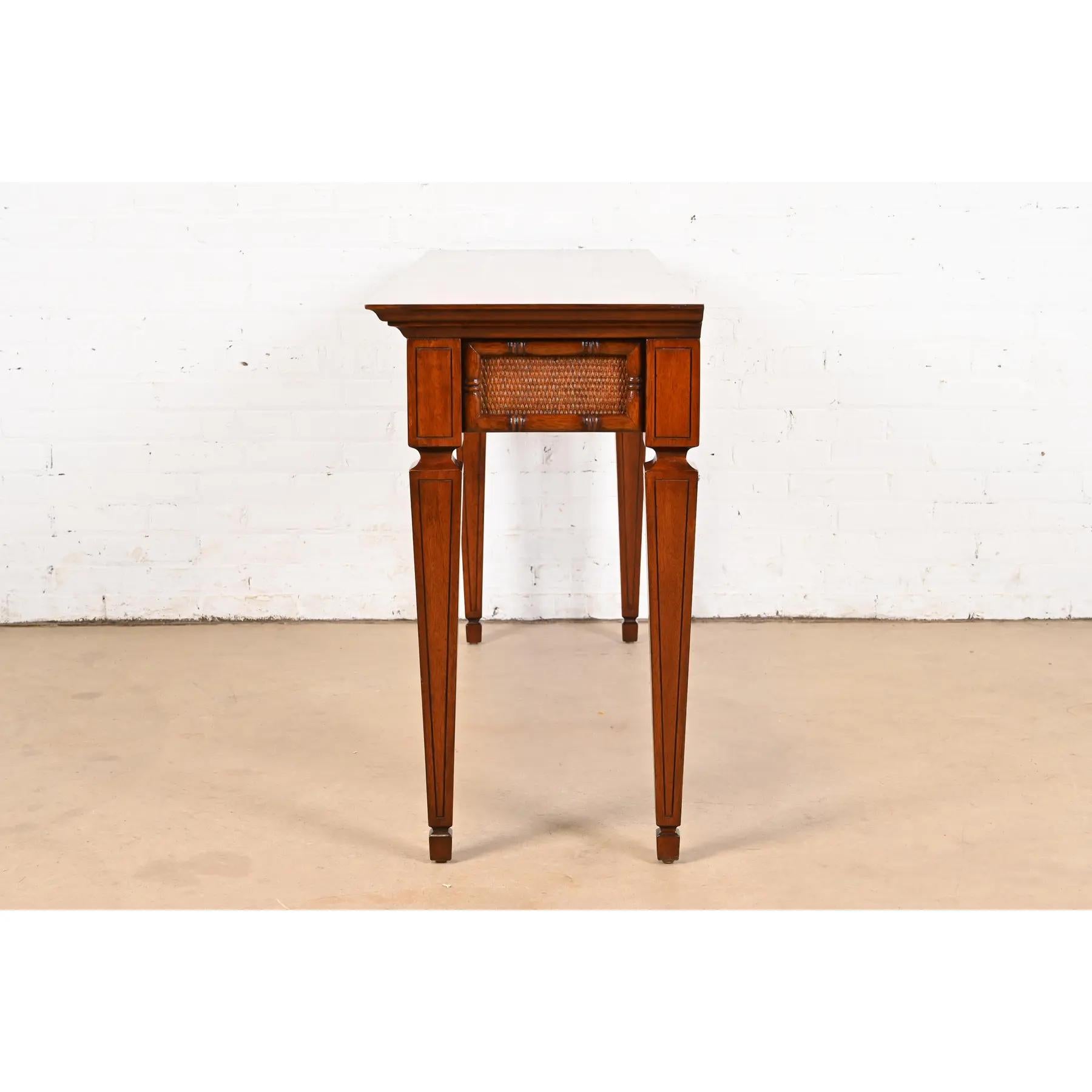 French Regency Louis XVI Carved Mahogany Console Table or Server For Sale 5