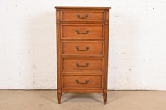 French Regency Louis XVI Cherry Wood Lingerie Chest by National Mt. Airy