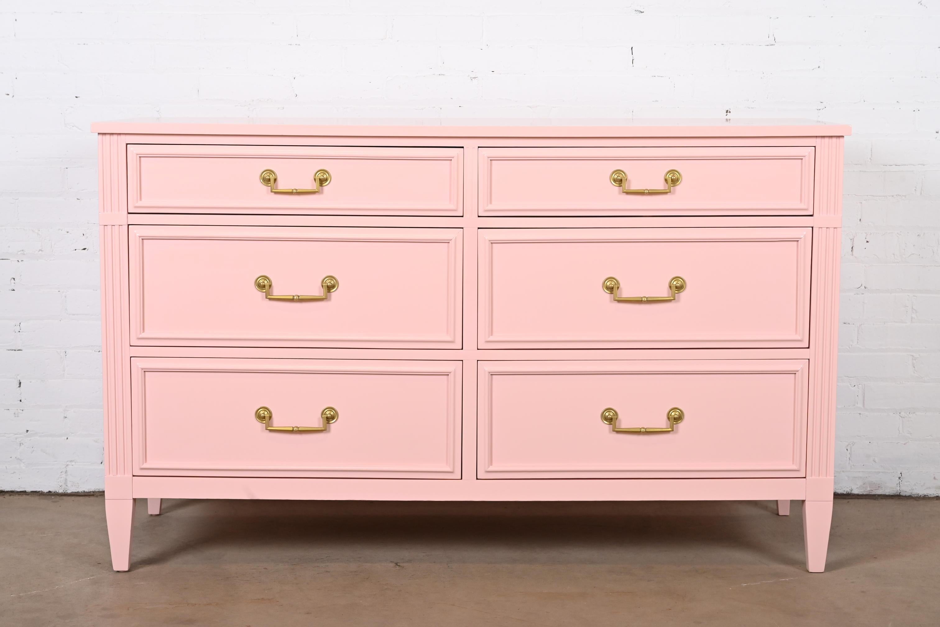 pink lacquer dresser