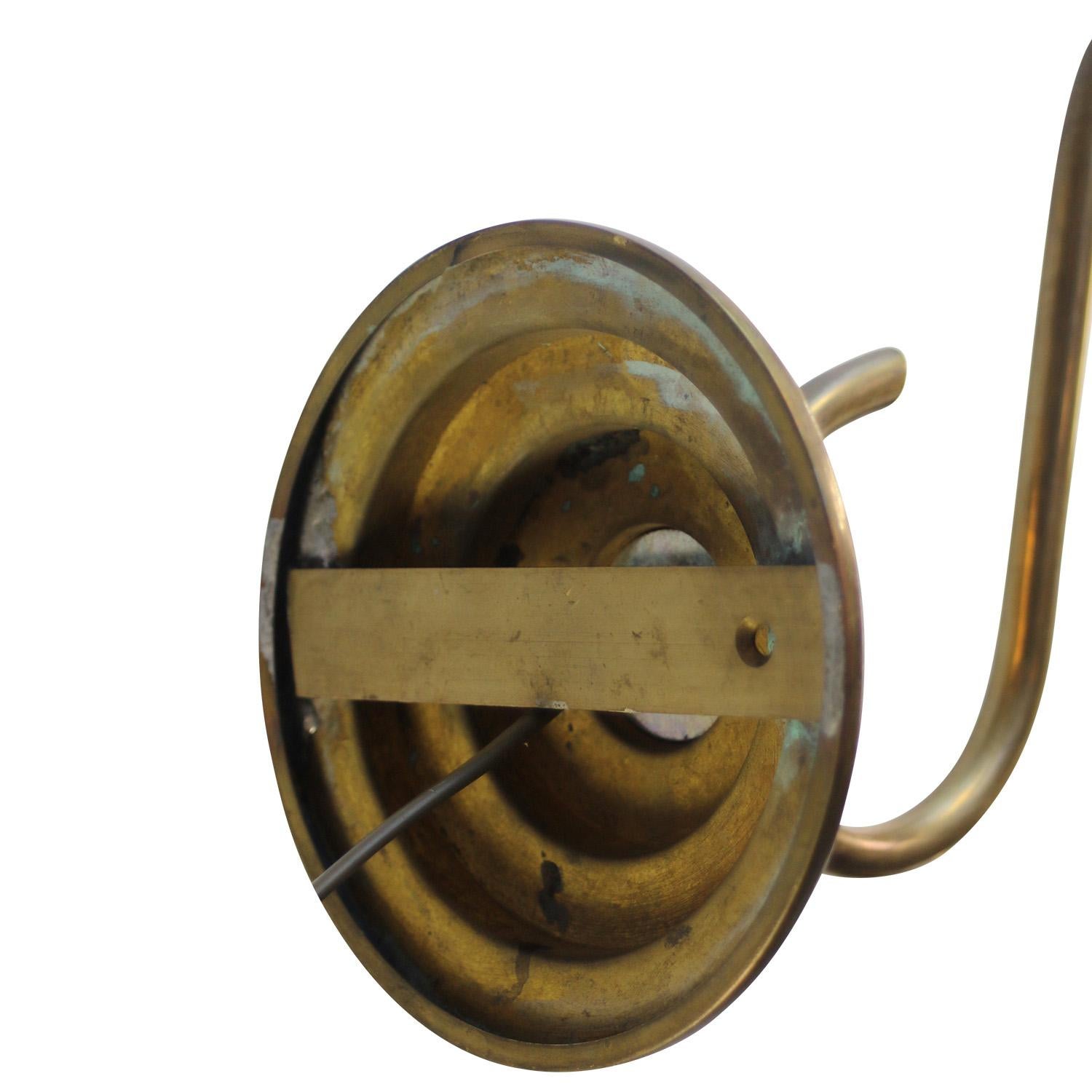 French Regency Opaline Glass Brass Sconces Wall Lamps 4