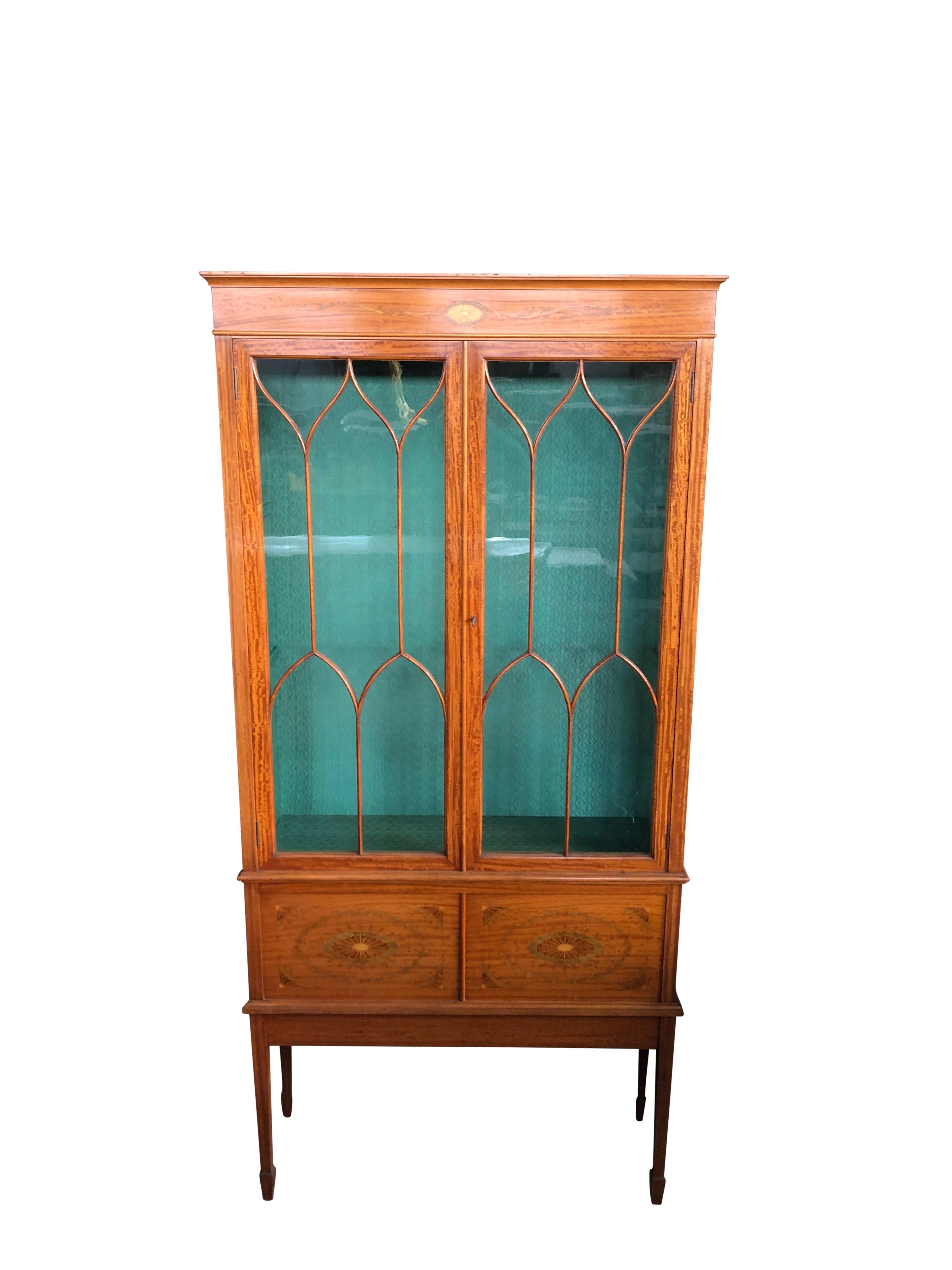 Inlay French Regency Style Sheraton Cabinet, 19th Century For Sale